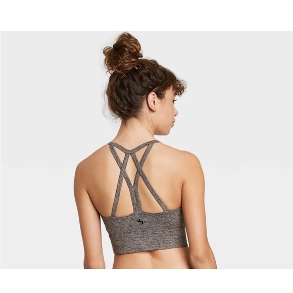 Joy Lab Heather Grey Sports Bra - Picture 2 of 6